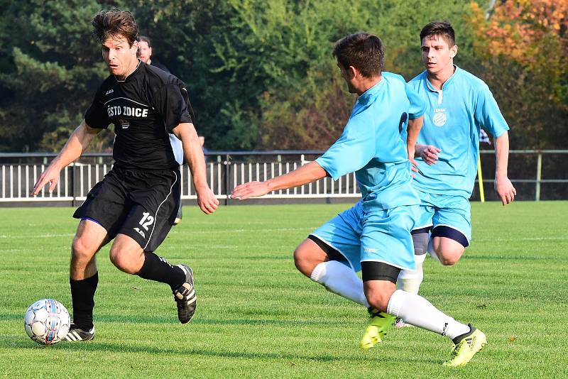 V derby zdolala zdická Olympie (v černém) rezervu Cábelíků.