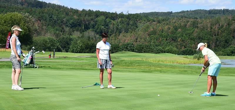 Z mistrovského turnaje golfového klubu v Berouně.