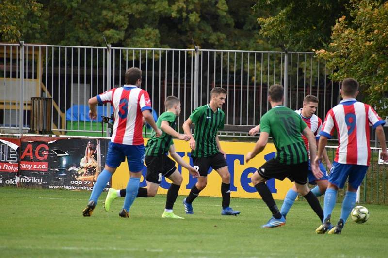 Fotbalová divize, skupina A: FC Rokycany - Český lev Union Beroun 4:1 (3:0).