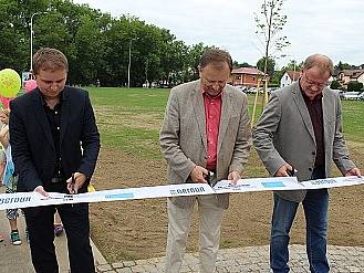 Otevření zrevitalizovaného prostoru po bývalém autobusovém nádraží v Berouně - Závodí. 