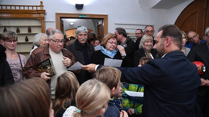 Ze křtu knihy 'Podzemí Berounska a Hořovicka' v Muzeu Českého krasu v Berouně.