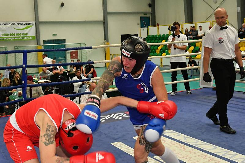 Z galavečera boxu ve sportovní hale v Králově Dvoře.