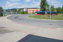 Prostranství berounského vlakového a autobusového nádraží