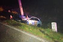 Tragická nehoda na silnici II/173 mezi obcemi Blatná a Bělčice na Strakonicku.