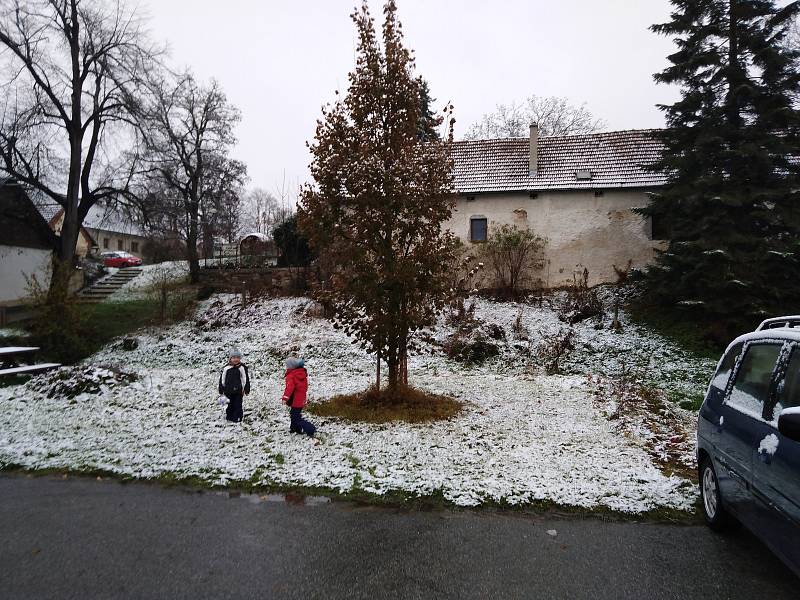 V noci na středu 13. listopadu napadl na Strakonicku první sníh.