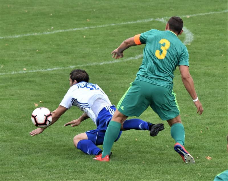 Fotbalová I.A třída: Vodňany - Prachatice 3:3. Foto: Jan Škrle
