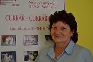 Vodňany - Marie Malkusová, vedoucí prodejny spojené s výrobním učňovským střediskem ve Vodňanech.