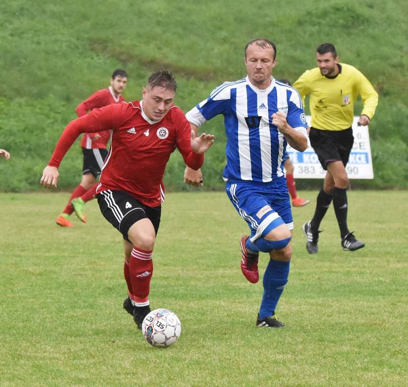 Fotbalová A třída: Sousedovice - Trhové Sviny 0:1.