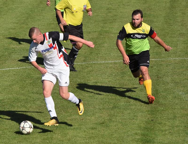 Fotbalová B třída: Osek B - Stachy 3:1.