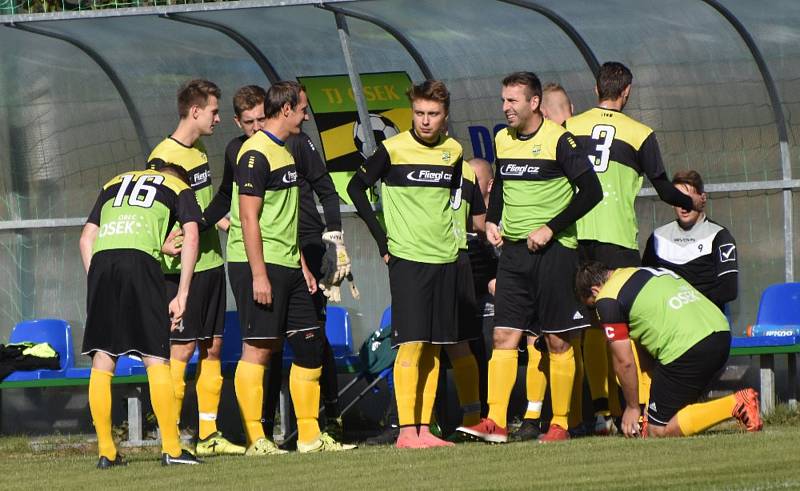 Fotbalová B třída: Osek B - Stachy 3:1.