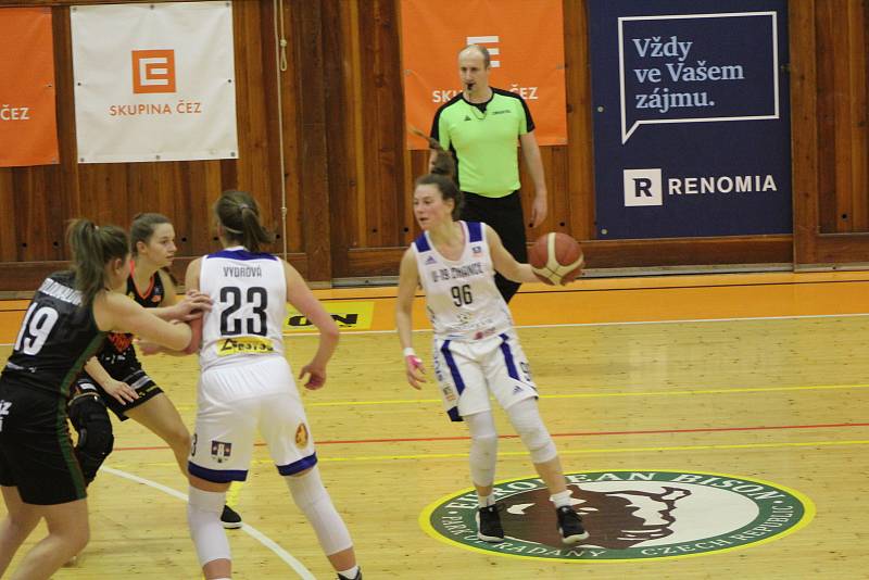 Basketbalová ŽBL: BK Strakonice - Žabiny Brno 40:83.