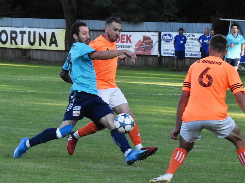 Katovičtí fotbalisté porazili Hořovice i podruhé v sezoně (snímek je z domácí výhry 6:0).