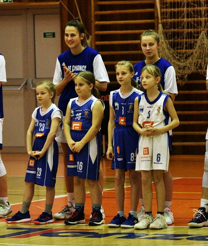 Basketbalovou ŽBL si užívaly i nejmenší hráčky BK Strakonice.