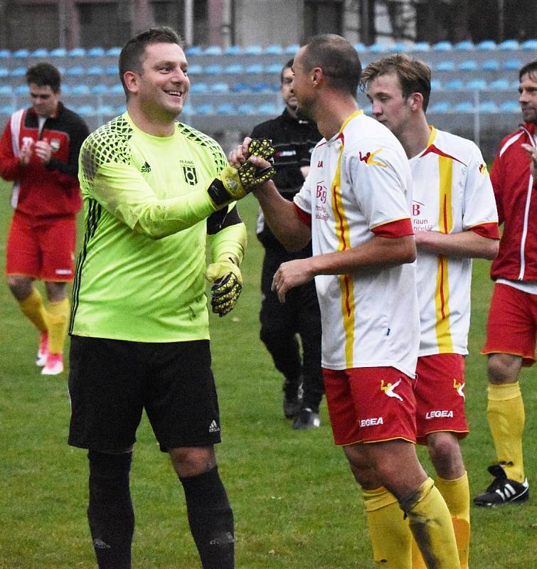 Fotbalisté Junioru Strakonice doma v derby porazili Prachatice 2:0.