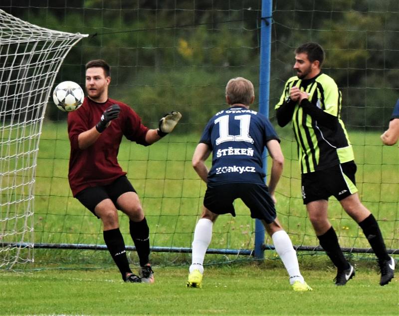 Fotbalový OP Strakonicka: Štěkeň - Chelčice 2:4.