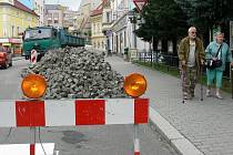 Oprava ulice ve Strakonicích (ilustrační foto).