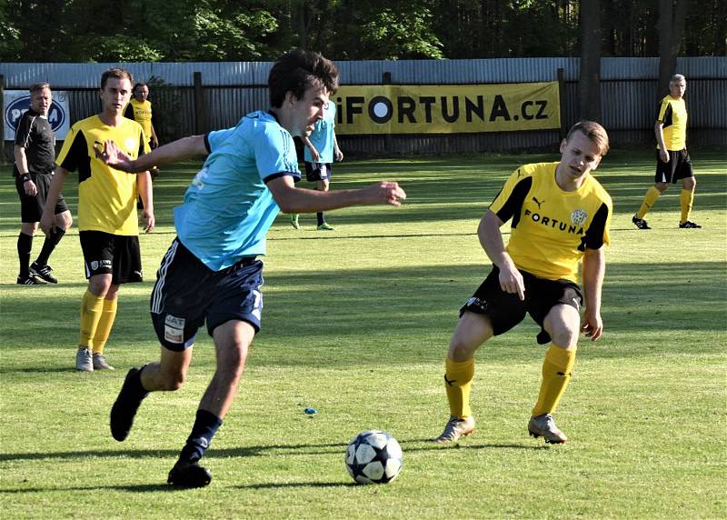 Fotbalový krajský přebor: Katovice - Lom u Tábora 4:0.