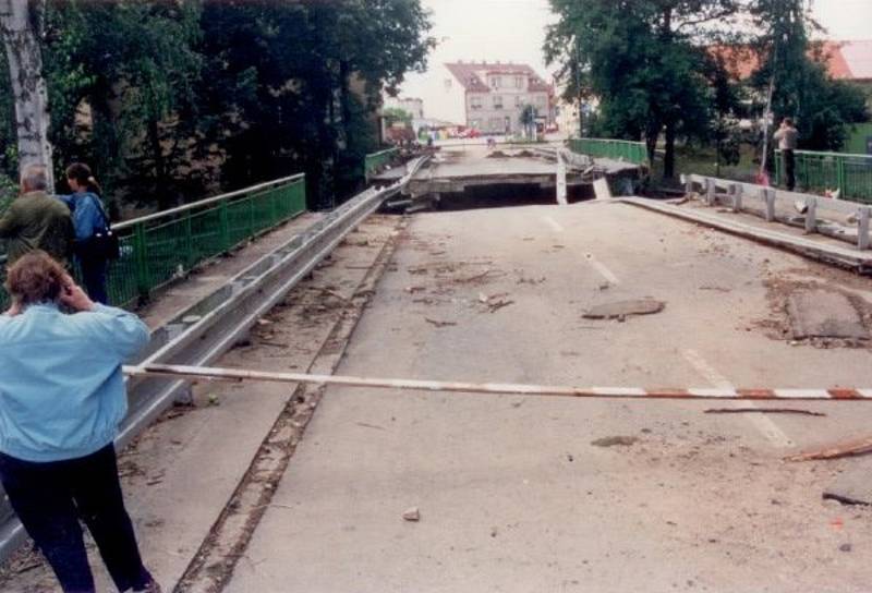 Povodně 2002 ve Strakonicích.