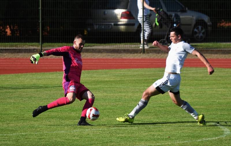 Fotbalová divize: Soběslav - Katovice 3:0 (2:0). Foto: Jan Škrle