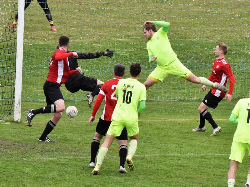 Fotbalový KP: TJ Osek - Týn nad Vltavou 0:0.