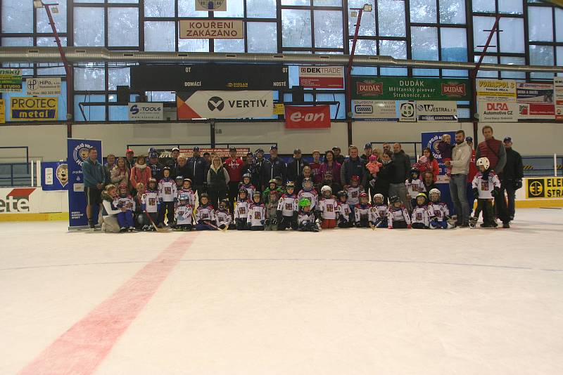 Na strakonické Křemelce se konal nábor malých hokejistů.