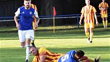 Fotbalový krajský přebor: Junior Strakonice - Třeboň 2:1.