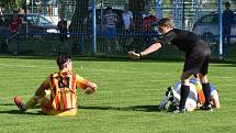 Fotbalový krajský přebor: Junior Strakonice - Třeboň 2:1.