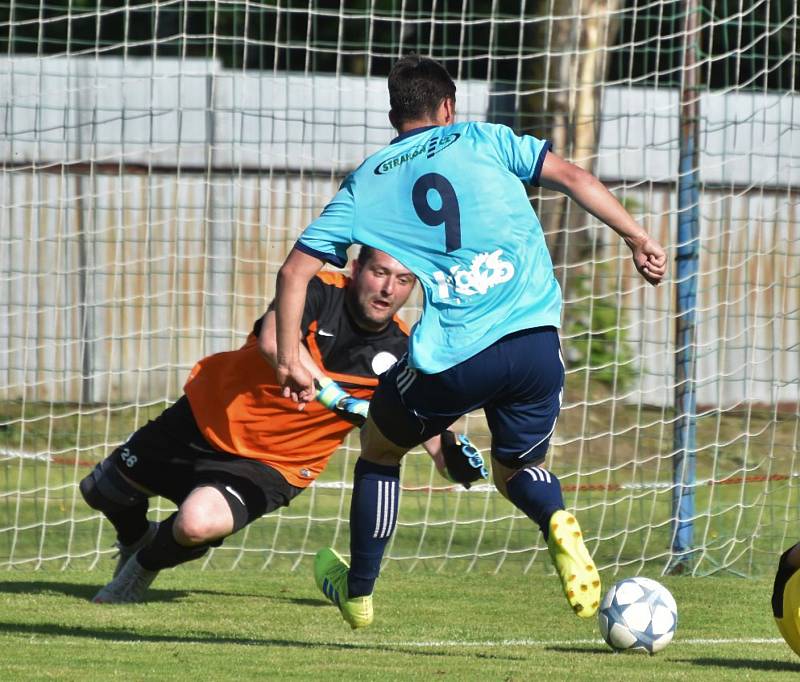 Fotbalový krajský přebor: Katovice - Lom u Tábora 4:0.