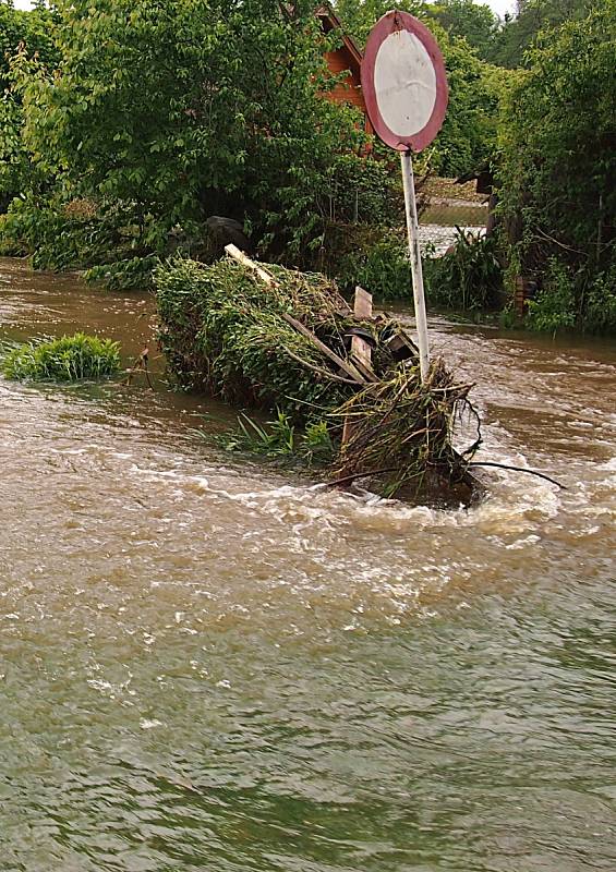 Velká voda na Vodňansku rok 2002.