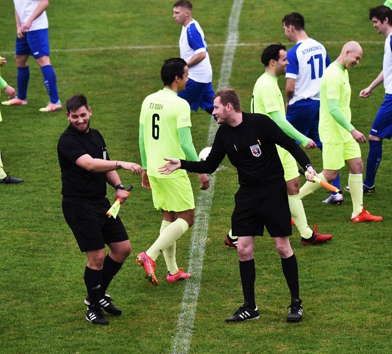 Fotbalový KP: Osek - Junior Strakonice 2:1 (2:0).