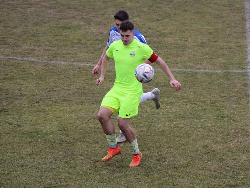 Po výhře nad béčkem Táborska (na snímku) dokázali fotbalisté Oseka bodovat i v Třeboni.