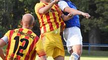 Fotbalový krajský přebor: Junior Strakonice - Třeboň 2:1.