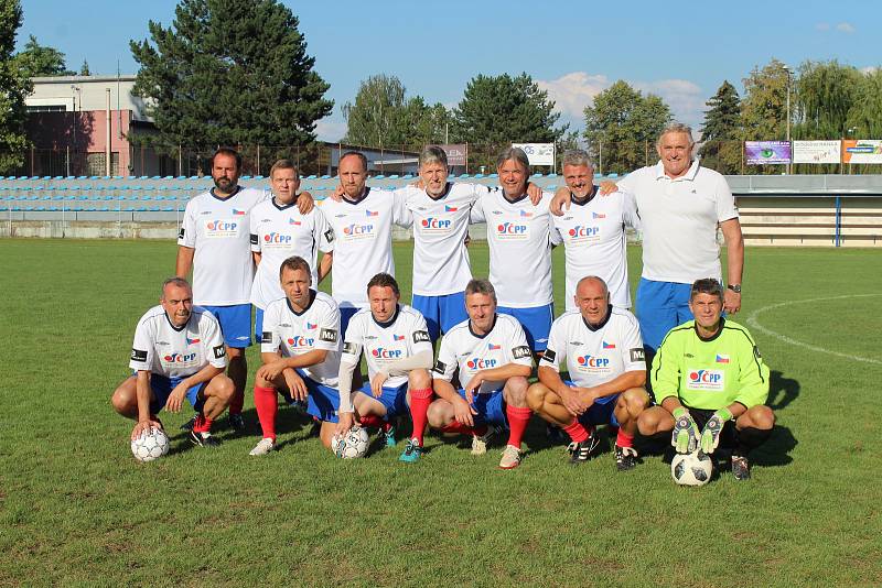 Z utkání Strakonice ČFL - Internacionálové 4:5 (penalty 5:4).