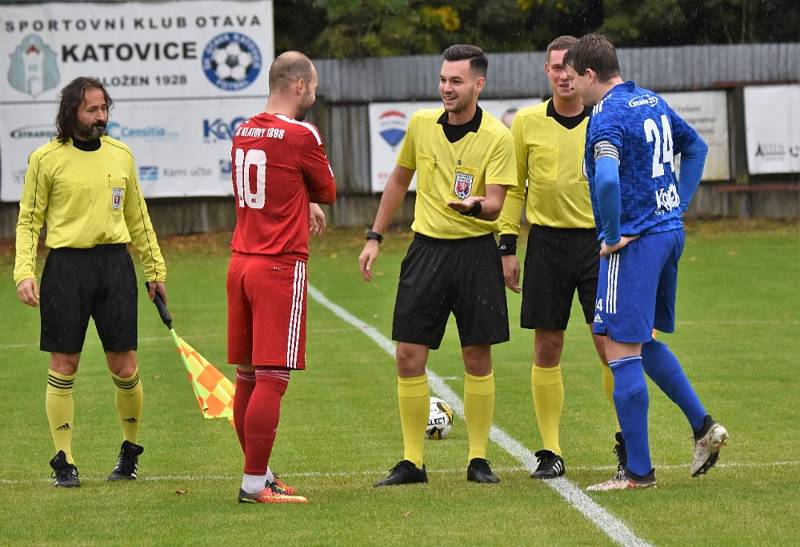 Fortuna divize: Otava Katovice - SK Klatovy 4:1 (0:1).