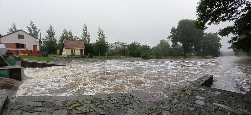 Řeka Blanice na Strakonicku.