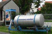 Cisterna s pitnou vodou ve Slaníku