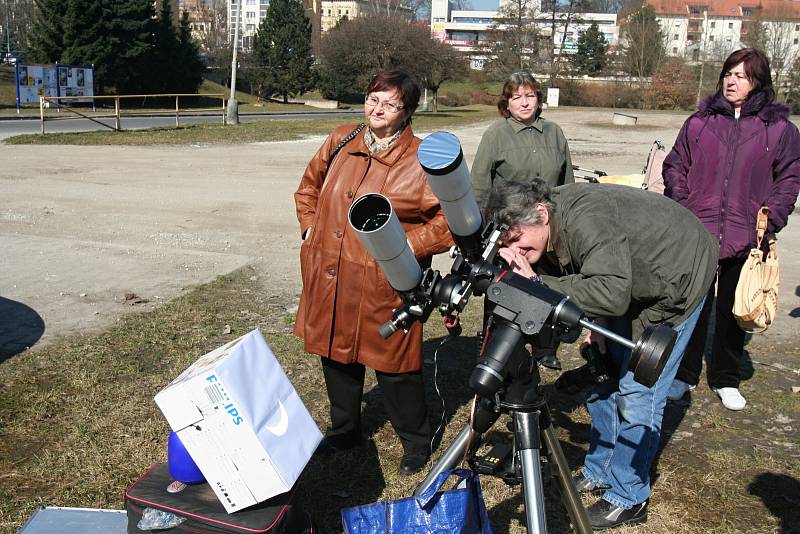 Zatmění Slunce nad Strakonicemi