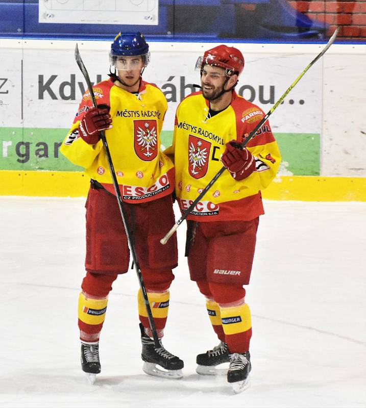 Radomyšl ve čtvrtfinále play off přehrála Veselí nad Lužnicí 6:1. Ilustrační foto.