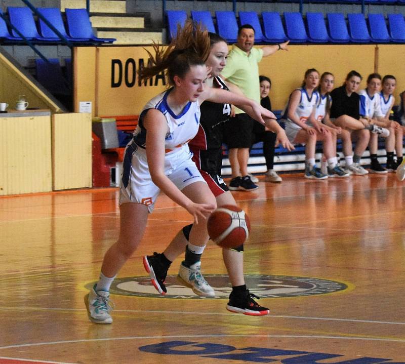 Strakonické basketbalistky U15 se přiblížily účasti na MČR. Ilustrační foto.