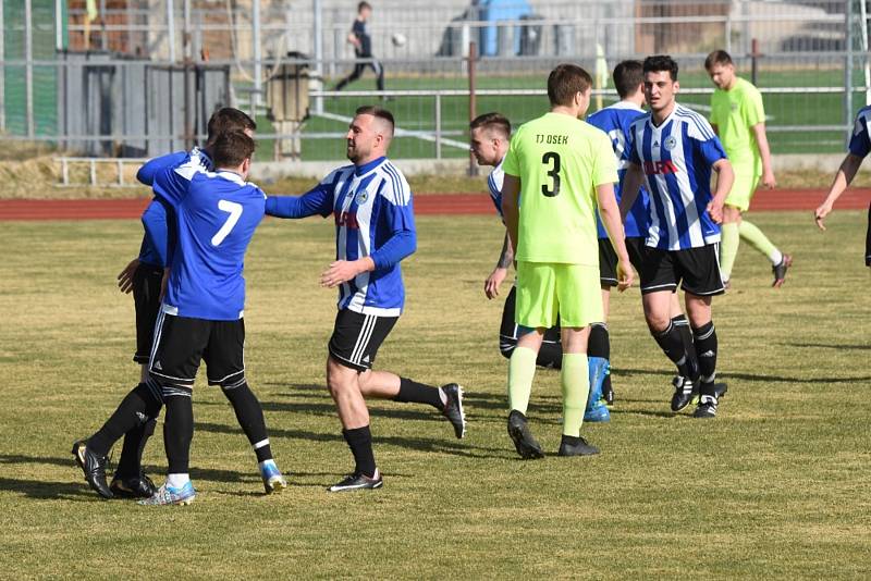 Fotbalový KP: Blatná - Osek 3:2 (3:0).