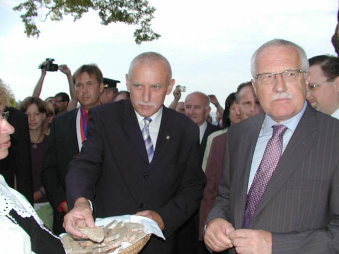 Prezident Václav Klaus navštívil 25. června 2006 Radomyšl. Foto: Městys Radomyšl