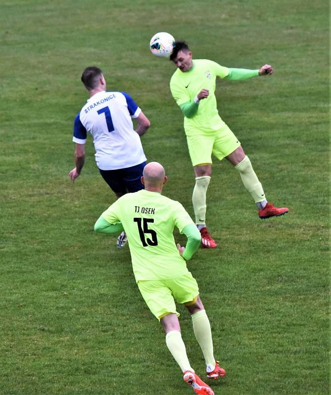 Fotbalový KP: Osek - Junior Strakonice 2:1 (2:0).