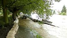 Ničivé povodně roku 2002 ve Strakonicích.