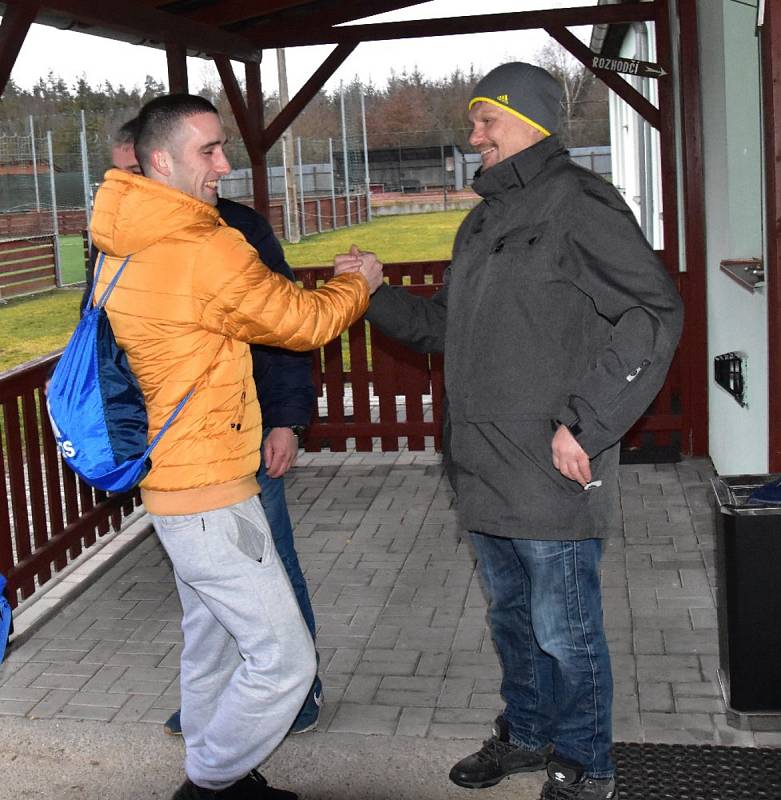 Novoroční fotbálek v Katovicích.