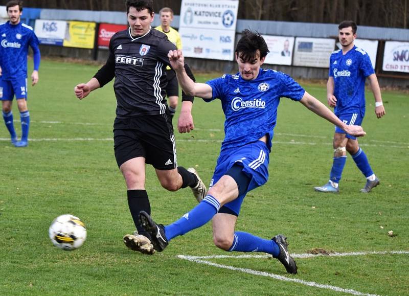 Fotbalová divize: Otava Katovice - Spartak Soběslav 1:0 (1:0).