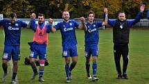 Fotbalvá divize: Otava Katovice - Slavoj Český Krumlov 2:1 (1:0).