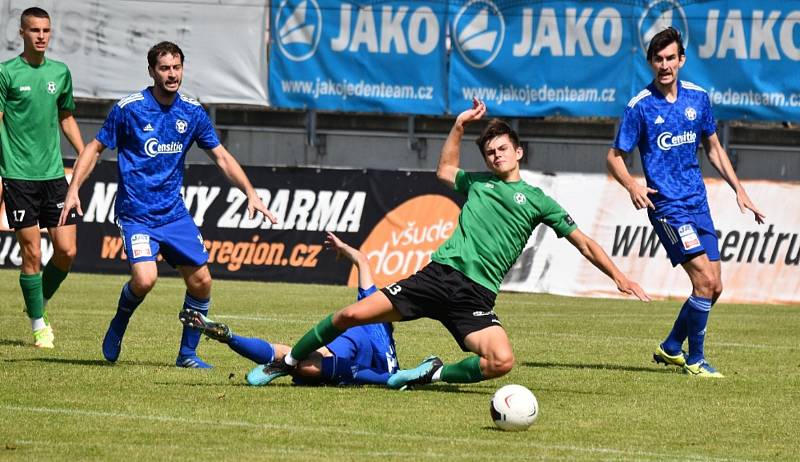 Fotbalová divize: FK Příbram B - Otava Katovice 2:2 (1:1).