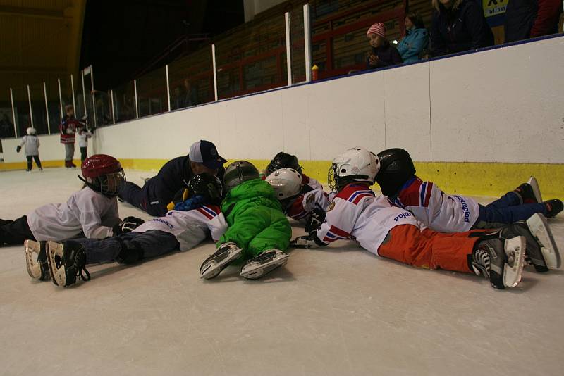 Na strakonické Křemelce se konal nábor malých hokejistů.