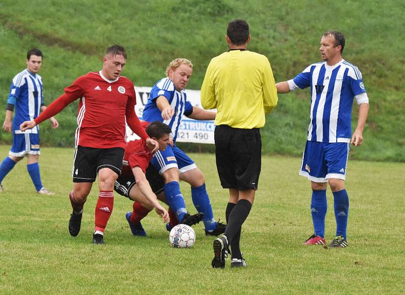 Fotbalová A třída: Sousedovice - Trhové Sviny 0:1.