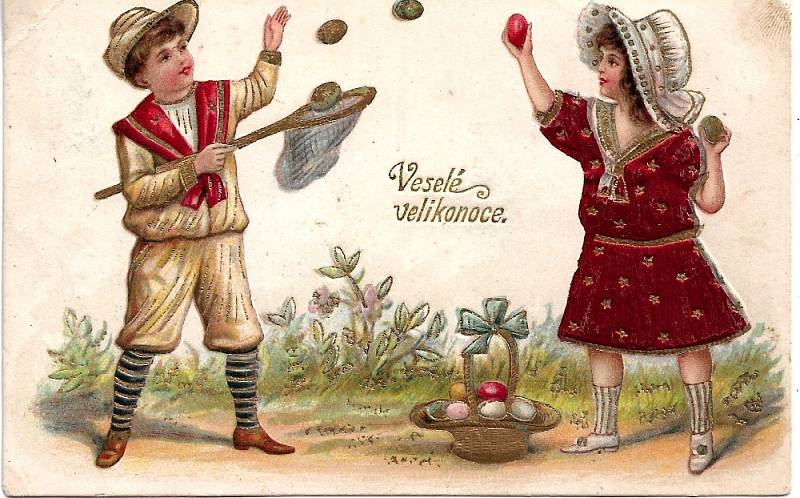 Staré velikonoční pohlednice z archivu Jana Malířského.